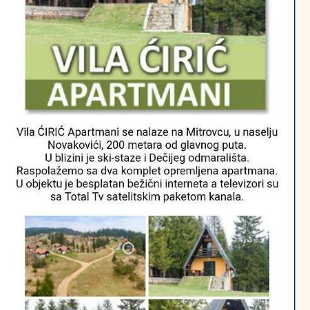 Vila Ciric Aparthotel Mitrovac Esterno foto